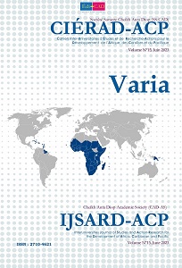 CIÉRAD-ACP, Volume N°15, Juin 2023